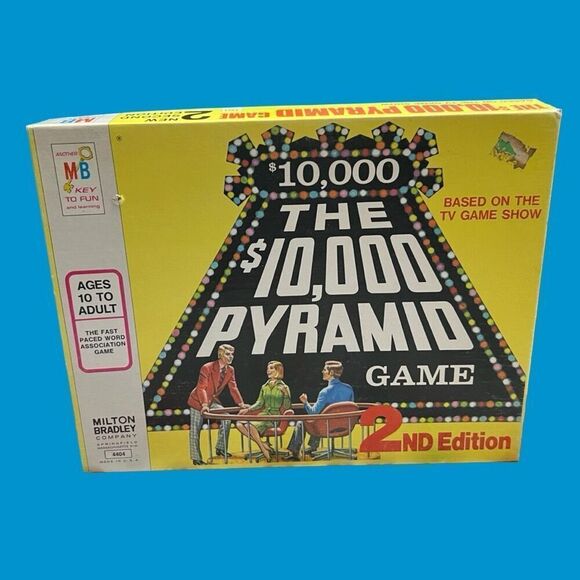 1974 Vintage $10,000 PYRAMID GAME Milton Bradley 2nd Edition COMPLETE